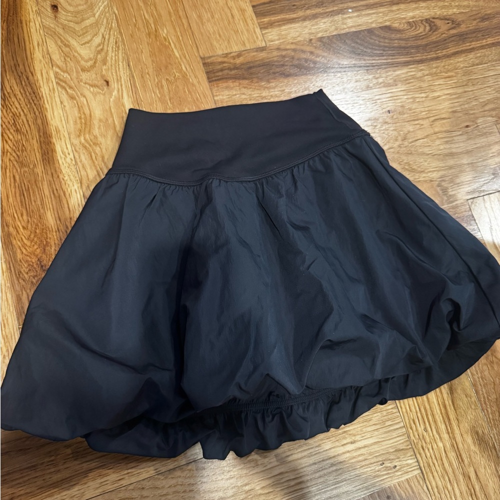 Aerie Black Bubble Mini Skirt for Casual Occasions
